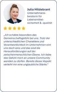 Ich schätze besonders das Gemeinschaftsgefühl bei uns. Trotz der unterschiedlichen Charaktere und Verantwortlichkeit im Unternehmen eint uns doch eins und das sind die Herausforderungen auf der zwischenmenschlichen Ebene. Ich liebe das Gefühl mich an unsere Community wenden zu dürfen. Bereits dieser Aspekt verleiht mir eine unglaubliche Stärke.